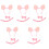 5Set Set Maiale Cosplay Rosa Con Cerchietto Orecchie, Coda E 5
