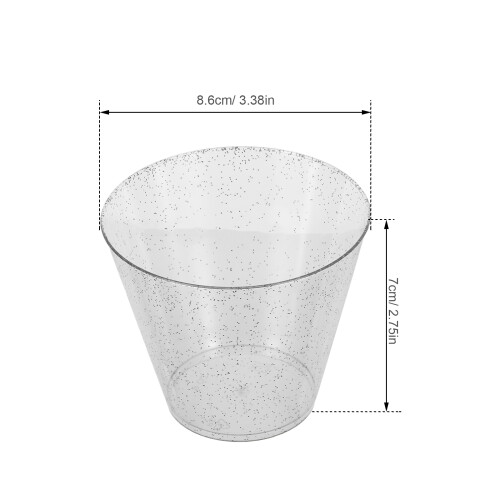 25Pz Decorativi Argento Per Bevande Piccole 1
