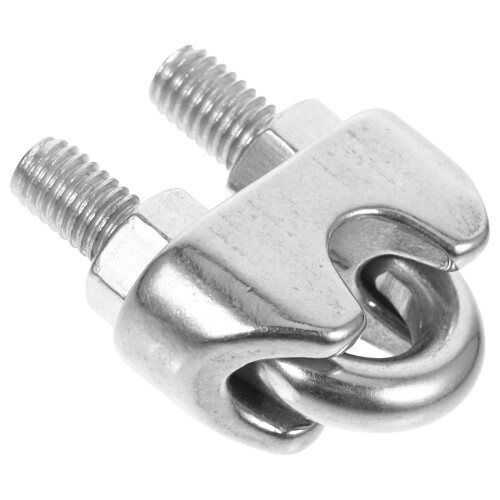 3Pz Per Cavi in Inox, Clip Versatili Argento 1