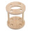 3Pz Porta Spazzolini Bamboo Khaki Multi Per Bagno 2