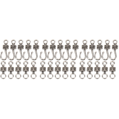 60Paia Chiusure Argento Per Bracciali E Collane Componenti Gioielli 2
