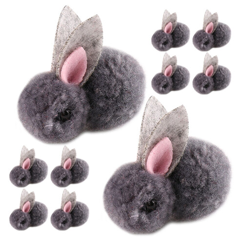 40Pz Coniglio Peluche Mini Ornamenta DIY