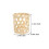16Pz Vasi in Intrecciato Beige Per Supporti Piante 11