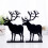 2Paia Book End Nero in Metallo, Libri Decorativo Con Alce 8