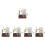 5Set Miniature Cucina Casa Bambole Porta E Legno 7