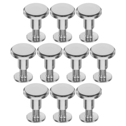 20Pz Rivetti Per E Abbigliamento in Metallo Argento Punk 1