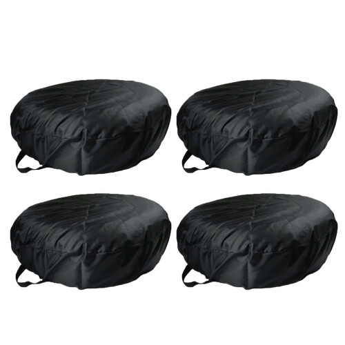 8Pz Coperture Pneumatici Nero Oxford Resistente Protezione Per Auto