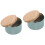 2Pz Scatole Decorative in Ferro Azzurro Con Coperchio Per Conservare 6