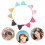 20Paia Clip Orecchie Gatto Glitterate in Tessuto E Metallo 9