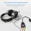3Pz Adattatore USB Stereo Nero Plug and Play Per Audio Esterno 4