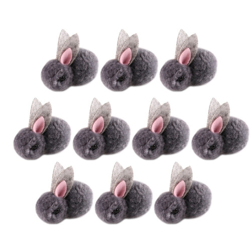 40Pz Coniglio Peluche Mini Ornamenta DIY 2