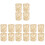 16Pz Vasi in Intrecciato Beige Per Supporti Piante 4