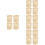 16Pz Vasi in Intrecciato Beige Per Supporti Piante 8