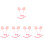 5Set Set Maiale Cosplay Rosa Con Cerchietto Orecchie, Coda E 7