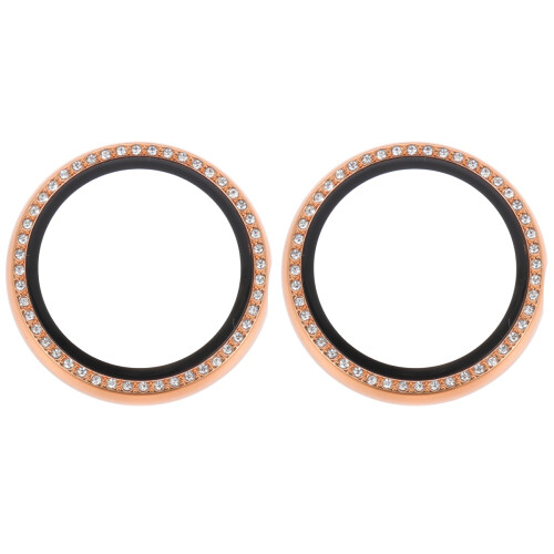2Pz Schermo Smartwatch Rosa Oro Con Strass, Cover Antigraffio 2