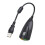3Pz Adattatore USB Stereo Nero Plug and Play Per Audio Esterno 9