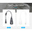 3Pz Adattatore USB Stereo Nero Plug and Play Per Audio Esterno 6