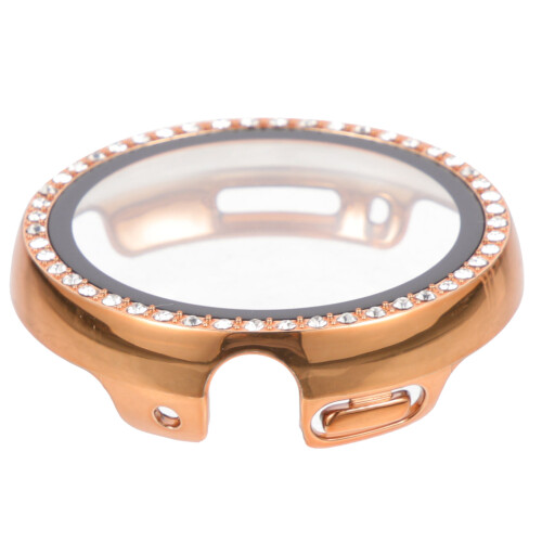 2Pz Schermo Smartwatch Rosa Oro Con Strass, Cover Antigraffio 1