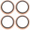 4Pz Shell Protettiva Per Orologio Rose Gold Con Cristalli 6