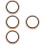 4Pz Shell Protettiva Per Orologio Rose Gold Con Cristalli 8