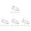 16Pz Barca -Da-Te Bianca Gioco Creativo E Decorazione 4