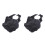 2Pz Maschera Occhi Portatile Per Animali Nera Multiuso in Nylon 4
