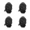 4Pz Parrucche Corte Per Uomo Costume Cosplay E Look Rock 4