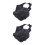 2Pz Maschera Occhi Portatile Per Animali Nera Multiuso in Nylon 6