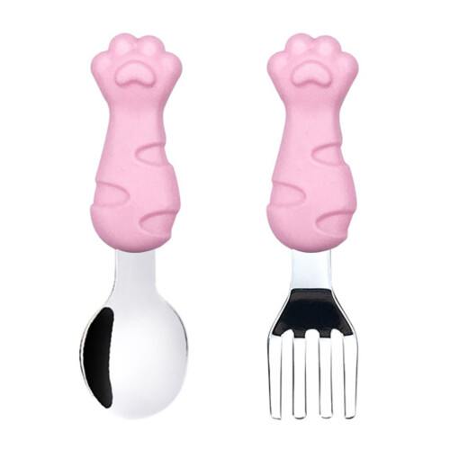 3Conjuntos Bebê Rosa Aço Inoxidável E Durável