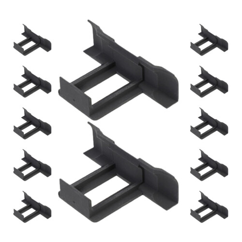 24Pz Nero Per Scarico Acqua Solari in ABS 1