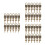 36Conjuntos Cadeados Mini Metal Marrom Claro Para Com Chave 6