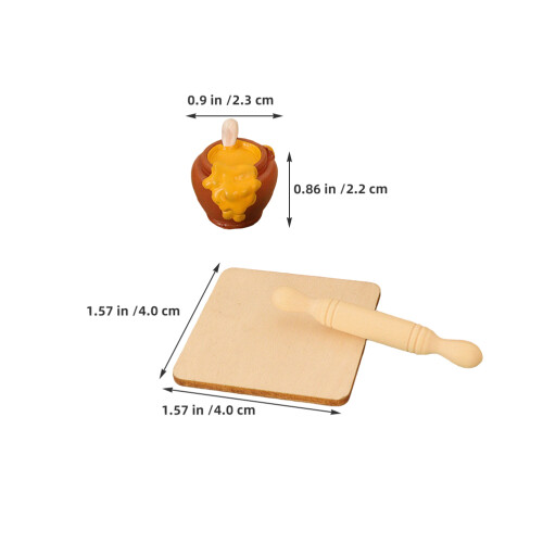 2Conjunto Mini Acessórios Cozinha Para Bricolagem E Exibição 1