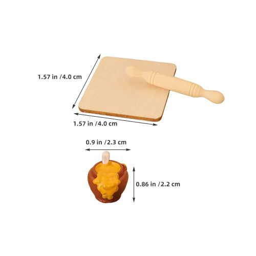 2Conjunto Mini Acessórios Cozinha Para Bricolagem E Exibição 2