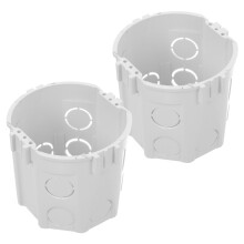 4Szt Białe Okrągłe Puszki Elektryczne Plastikowe Do Montażu Ściennego