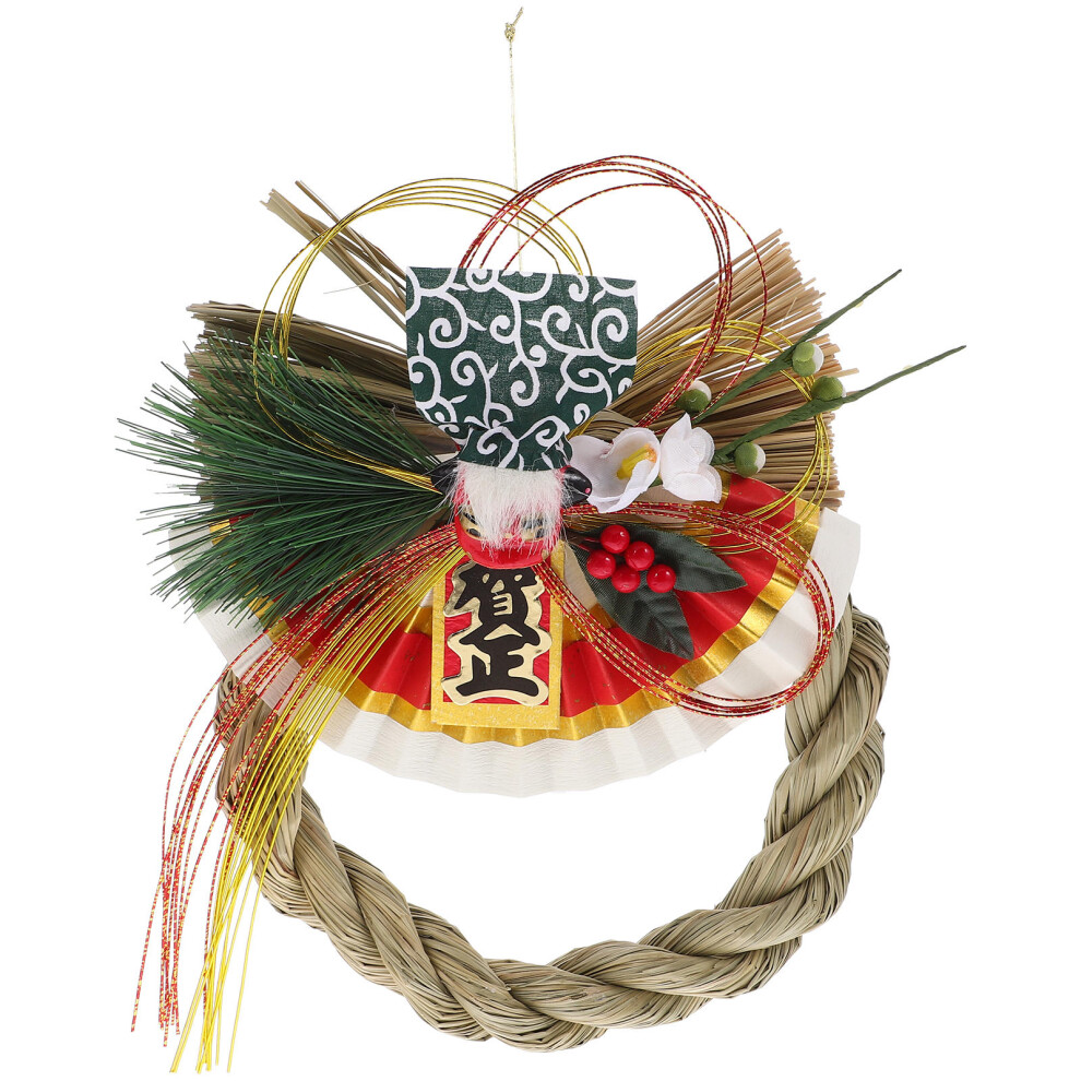 2Szt Stroik JapońSki SłOmy Zawieszany Dekoracyjny Do ŚCiany-image