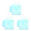 3Pares Splash Acrílico Para Decoração Colorida 4