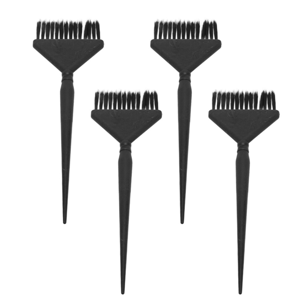 Unisex Black Hair Dye Brush Australia 4Pcs Wide Stiff Bristle With Pointed Tail Even Color