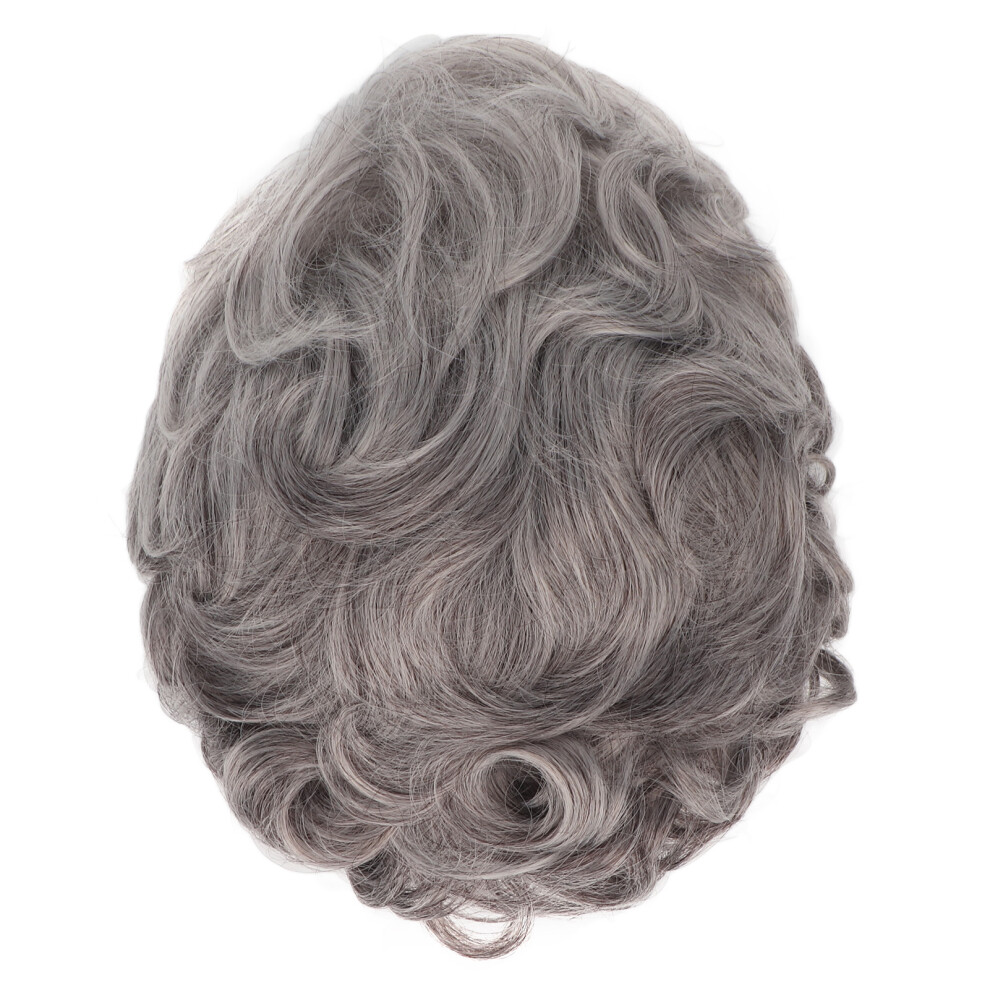 Cosplay Event Wig for Middle Aged Women, Heat Resistant Synthetic Fiber Natural Looking Short Curly Wig, Breathable Inner Mesh for Extended Wear