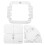 9Szt Kreatywne Szablony Do Patchworku Akrylowe Transparentne DIY 1
