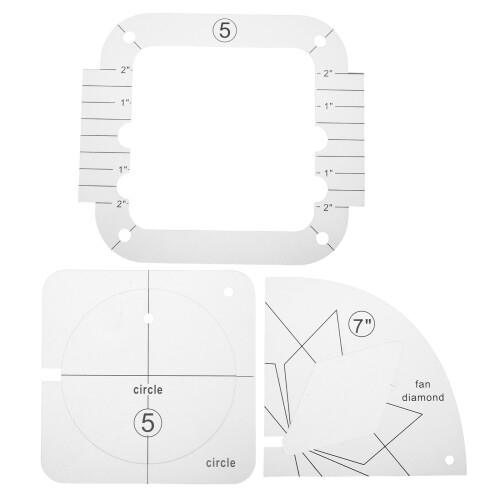 9Szt Kreatywne Szablony Do Patchworku Akrylowe Transparentne DIY