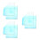 3Pares Splash Acrílico Para Decoração Colorida 9