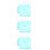 3Pares Splash Acrílico Para Decoração Colorida 8