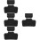 4Conjuntos Couro Almofada Estofada Uso Preto 8
