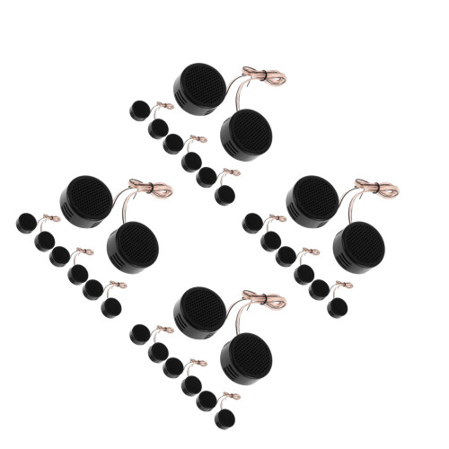 16Pares Dome Tweeter Preto Para Som Estéreo 2