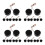 16Pares Dome Tweeter Preto Para Som Estéreo 6