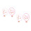 4Conjuntos Colar Flor Pulseira Conjunto Colorido 7