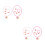 4Conjuntos Colar Flor Pulseira Conjunto Colorido 3