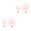 4Conjuntos Colar Flor Pulseira Conjunto Colorido 6