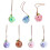 Klarglas-Perlen-Schlüsselanhänger, Ornament,-Blumenschatz 2