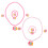 4Conjuntos Colar Flor Pulseira Conjunto Colorido 2